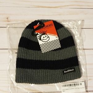 Knuckleheads hat grey and navy striped